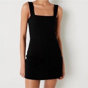 Victoria’s Secret PINK Ribbed Square Neck Active Dress Black Size XXL